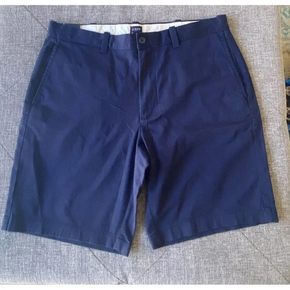 NWT - J.Crew Men's 9" Stretch Chino Short, Navy, 35 Waist - Picture 2 of 7